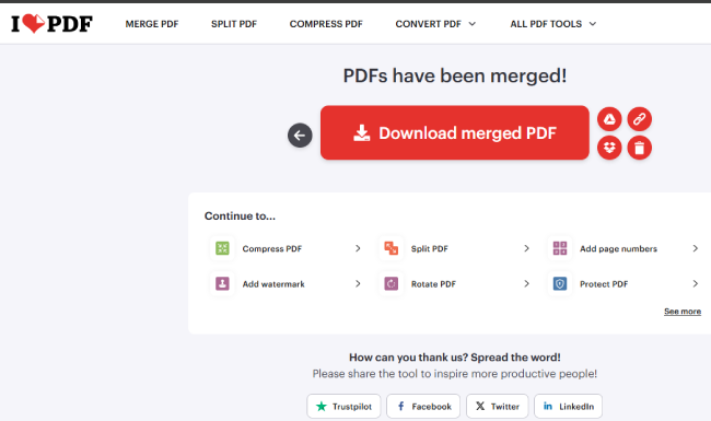 PDF Files Merged Successfully